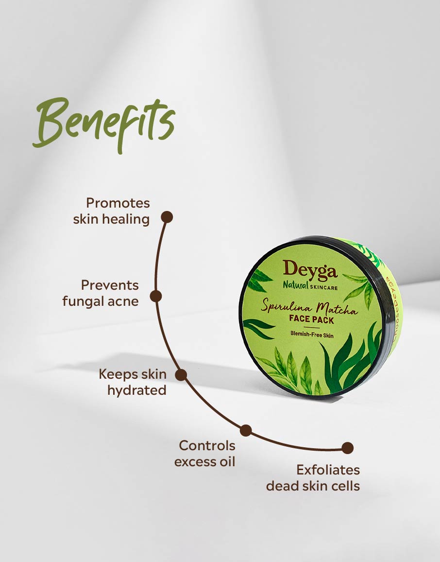 Spirulina Matcha Face Pack