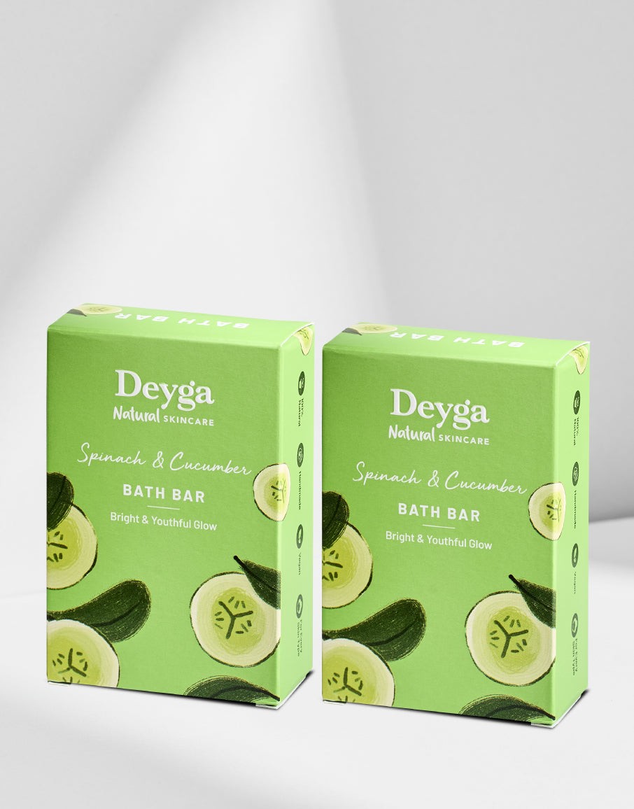 Deyga Spinach & Cucumber Soap pack of 2