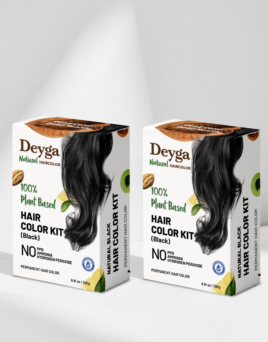 Herbal Hair Dye - Deyga 100% Plant-Based Black