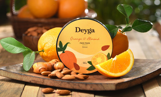 INCREASE YOUR GLOW IN ‘ONE’ GO WITH DEYGA’S ORANGE & ALMOND FACEPACK!