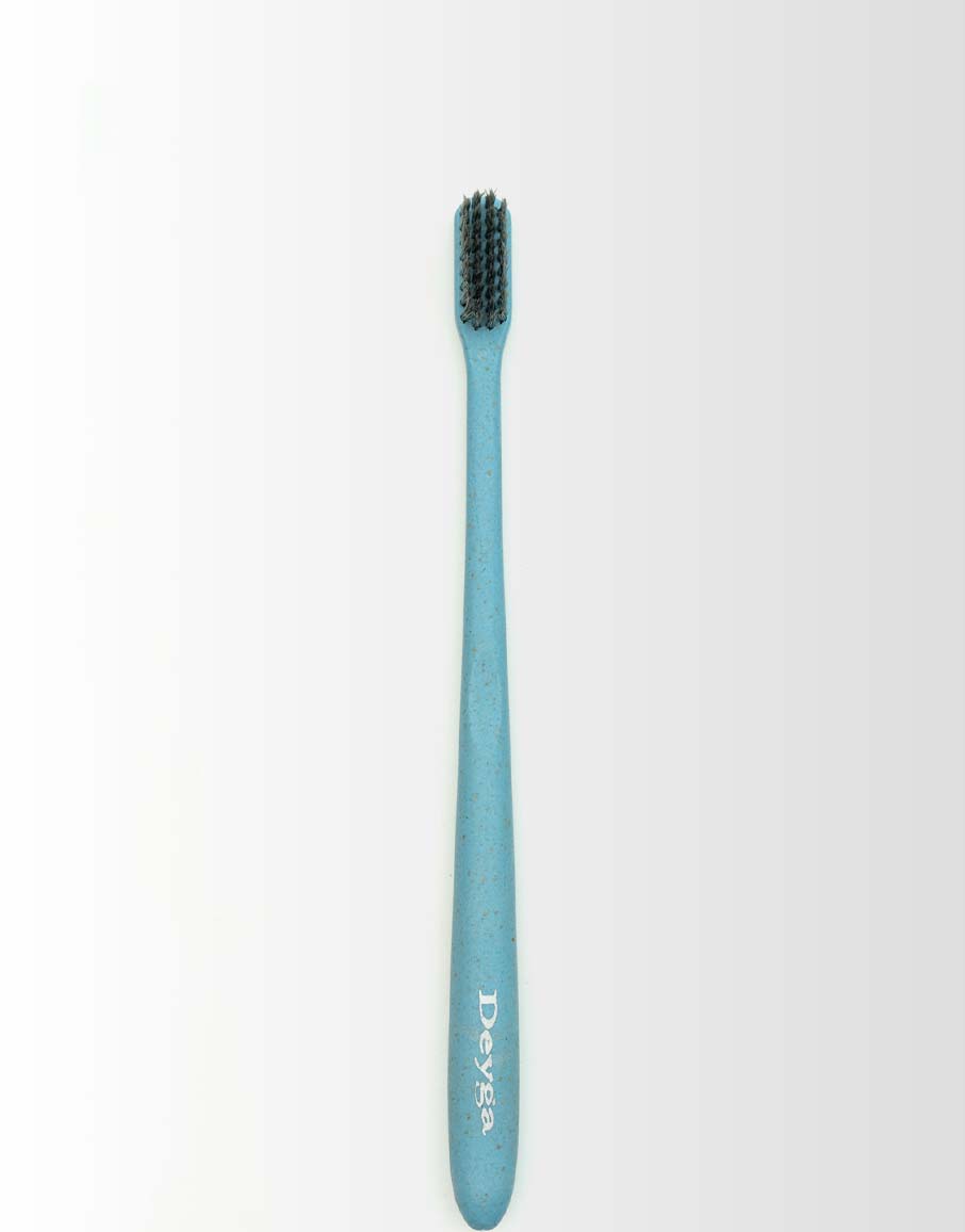 blue colour Wheat Straw Toothbrush